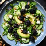 Blackberry, Avocado and Arugula Salad