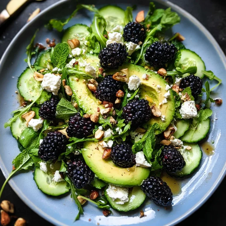 Blackberry, Avocado and Arugula Salad