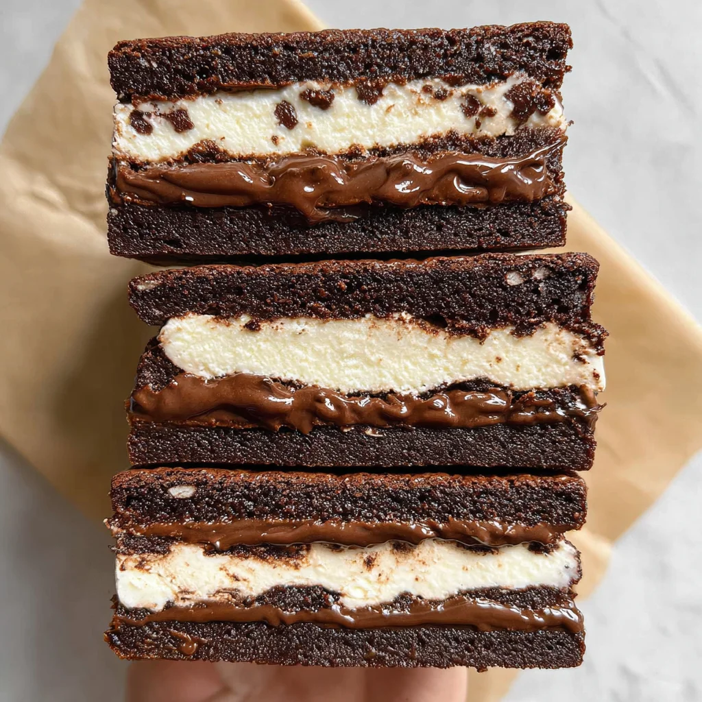 Brownie Ice Cream Sandwiches