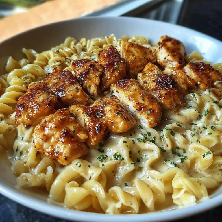 Cafeteria Noodles With Garlic Butter Chicken Bites