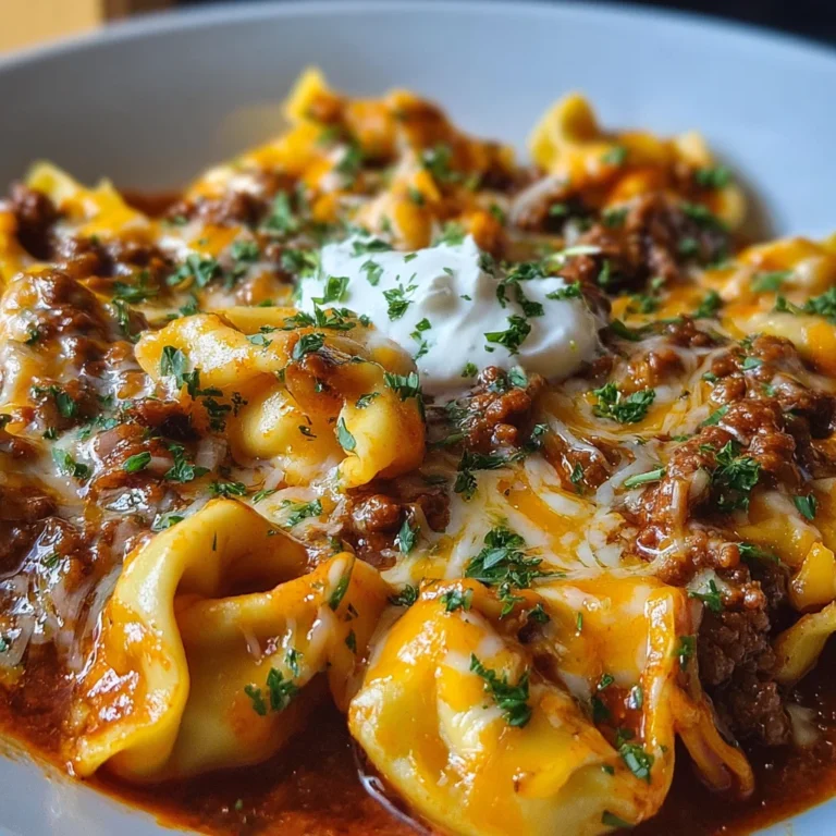 Cheesy Beef Enchilada Tortellini