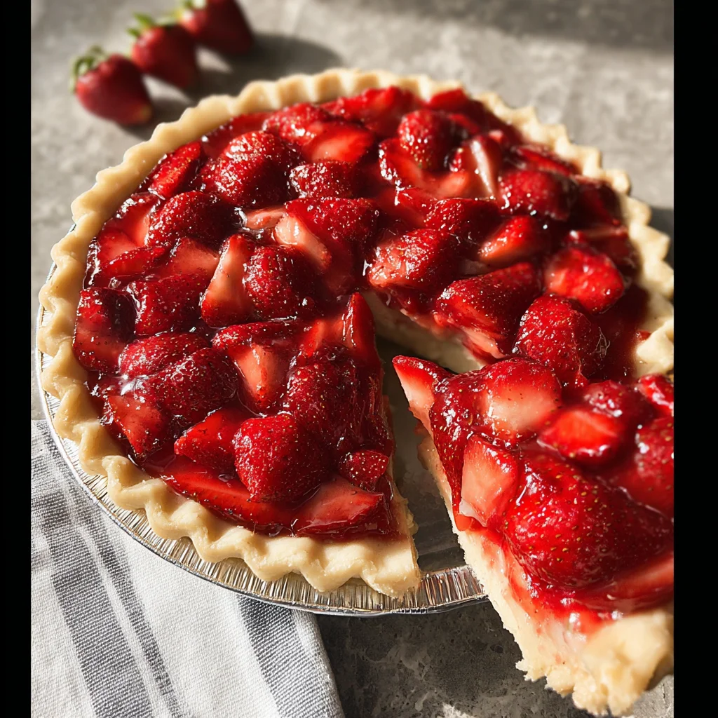Copycat Frisch's Big Boy Fresh Strawberry Pie