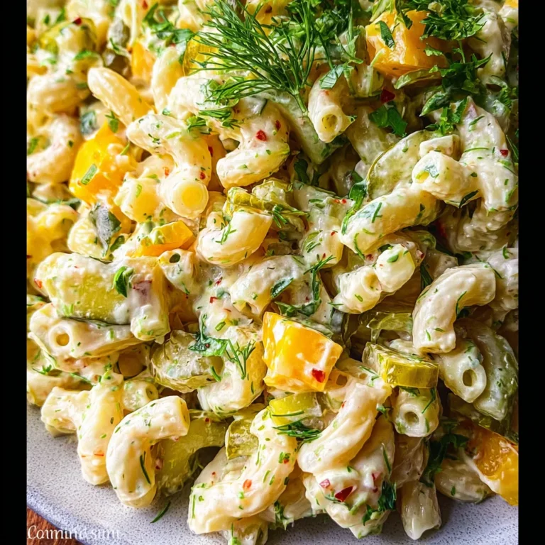 Dill Pickle Pasta Salad