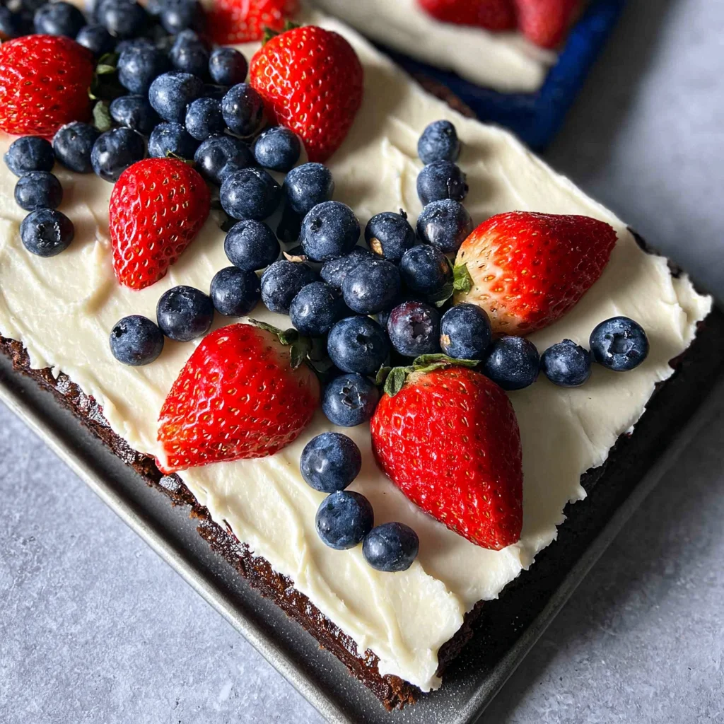 Easy 4th of July Brownies