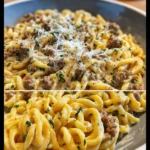 Easy One-pot Creamy Beef And Garlic Butter Pasta