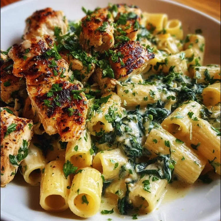 Garlic Parmesan Chicken With Spinach