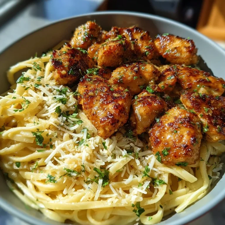I Just Made This Lemon Garlic Butter Chicken Bites