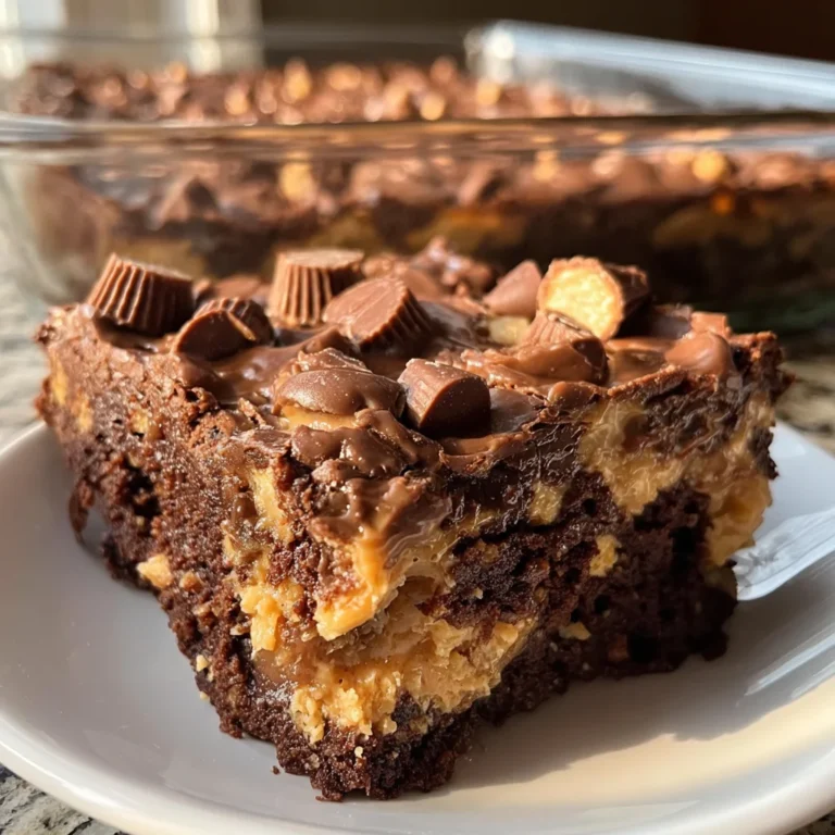 I Made This Peanut Butter Cup Dump Cake