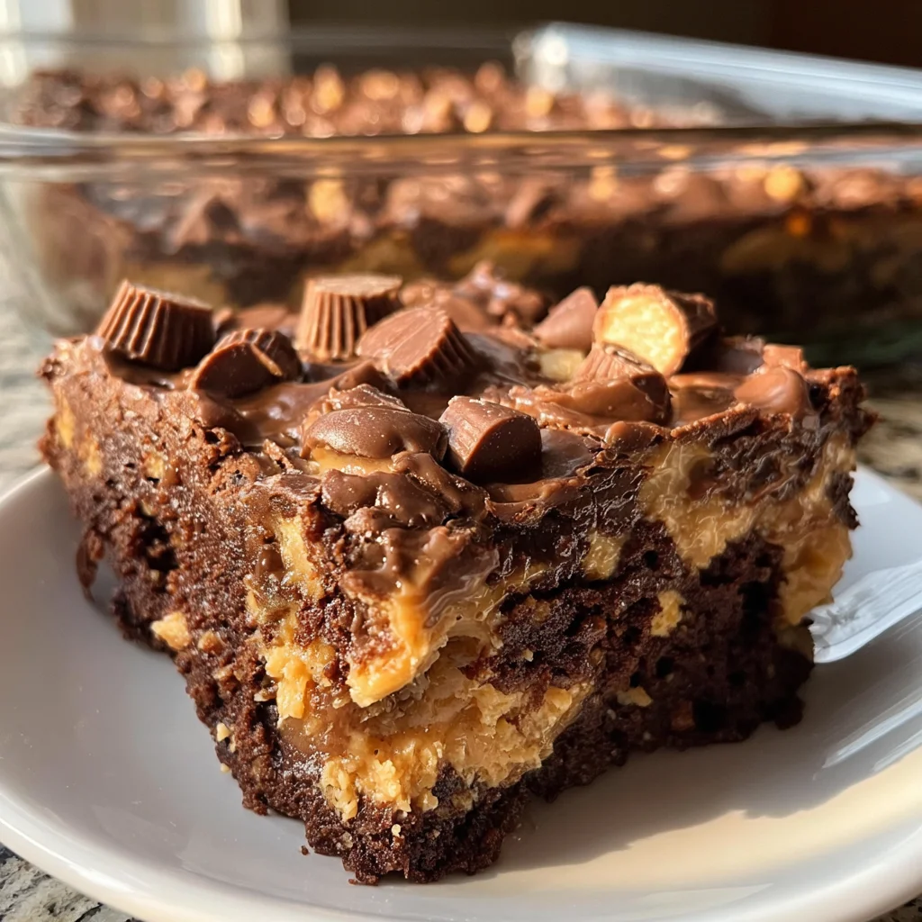 I Made This Peanut Butter Cup Dump Cake