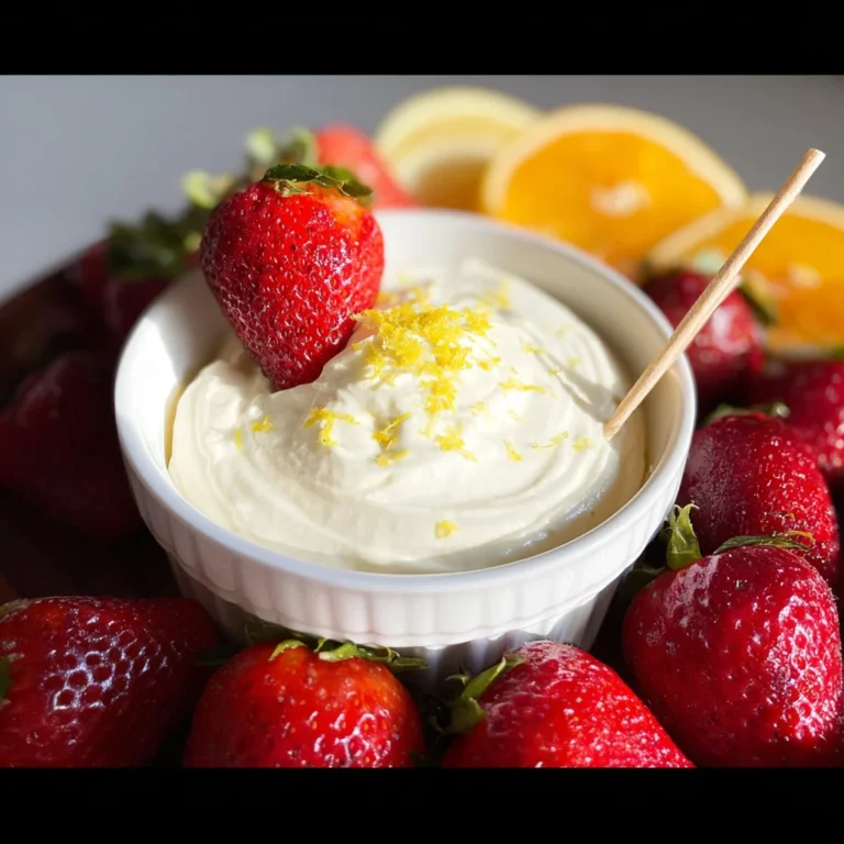 Lemon Cream Fruit Dip