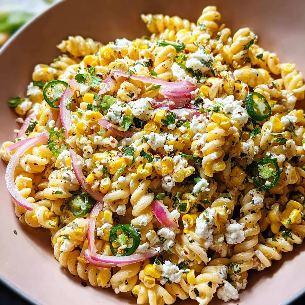 Mexican Street Corn Pasta Salad Recipe
