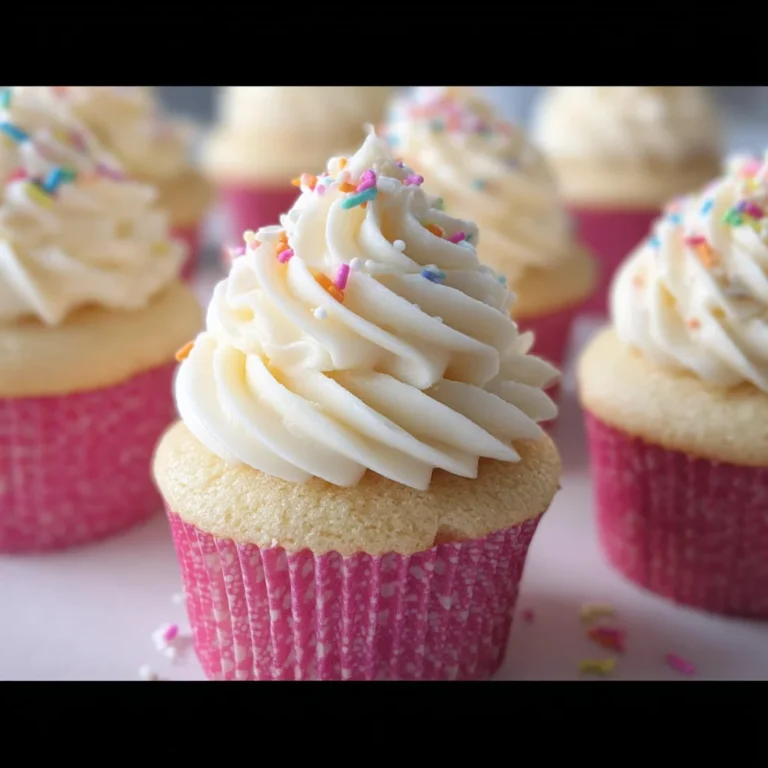 Moist Vanilla Cupcakes