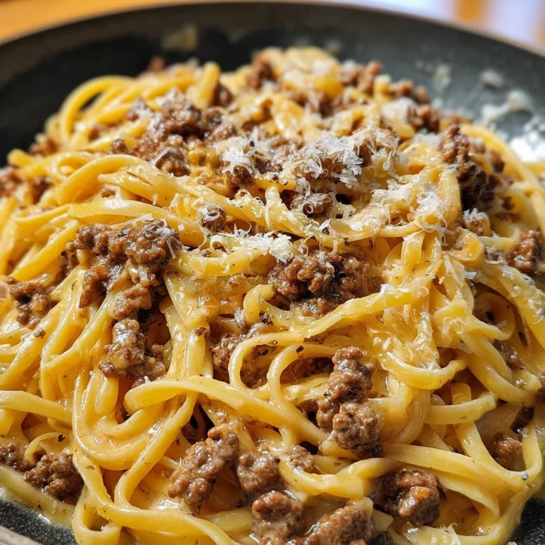 One-pot Creamy Beef And Garlic Butter Pasta