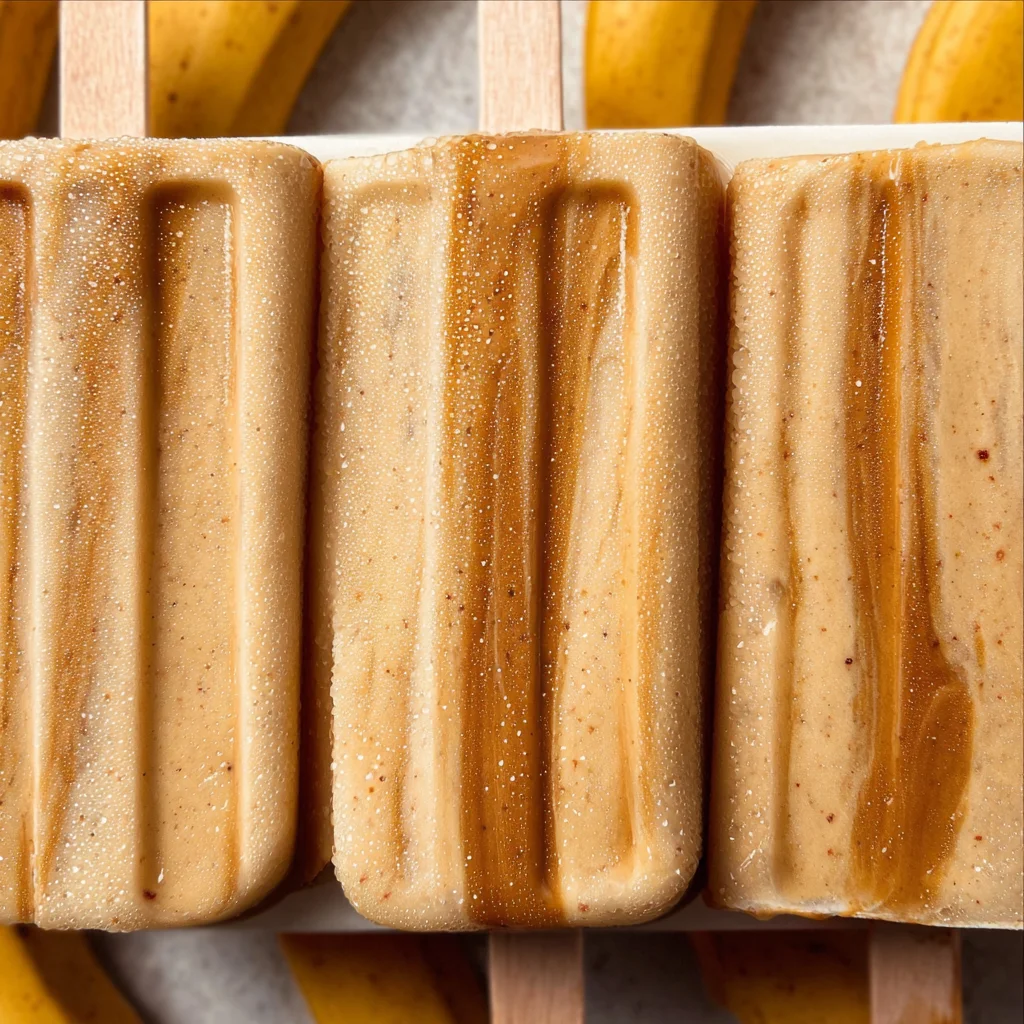 Peanut Butter Banana Popsicles