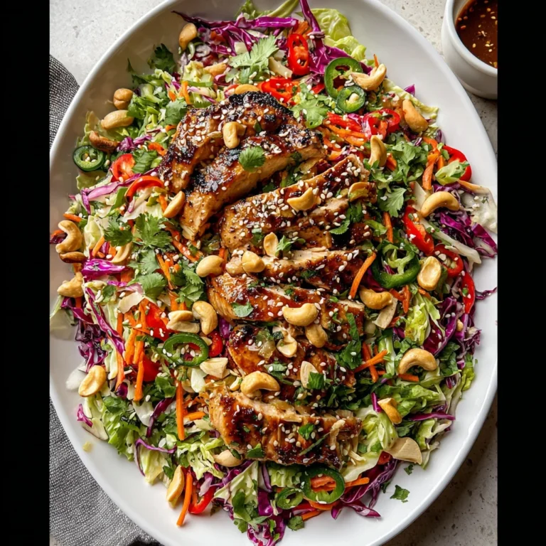 Sesame Chicken Cabbage Crunch Salad