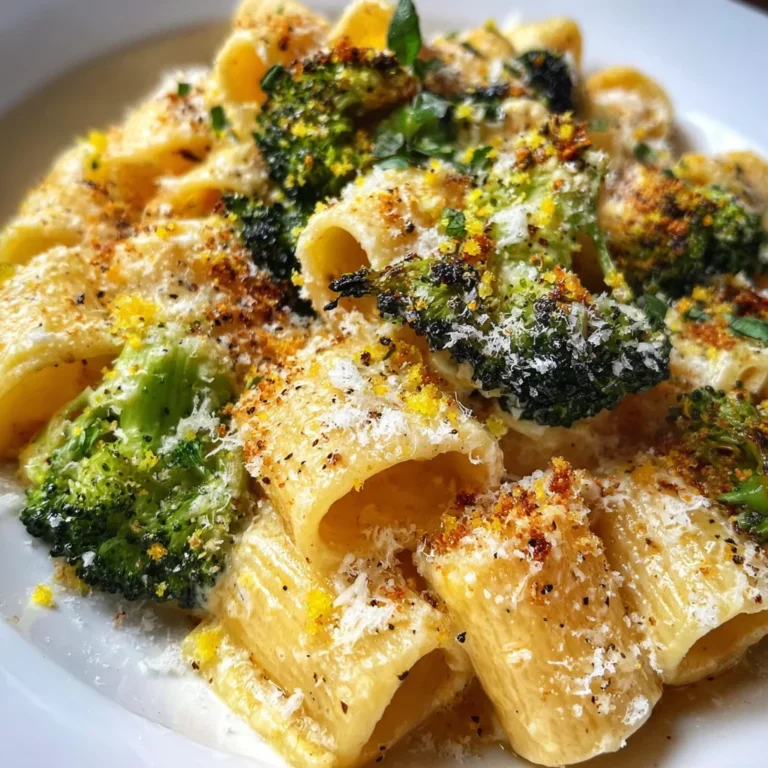Skillet Ricotta Pasta With Roasted Broccoli