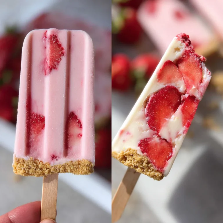 Strawberry Cheesecake Popsicles Recipe