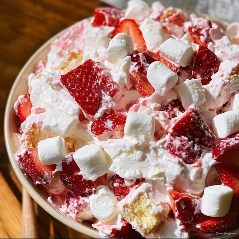 Strawberry Shortcake Fluff Salad