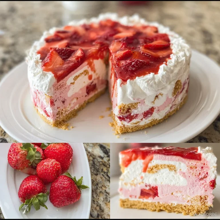 Strawberry Shortcake Ice Cream Cake