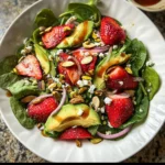 Strawberry Spinach Salad with Strawberry Balsamic