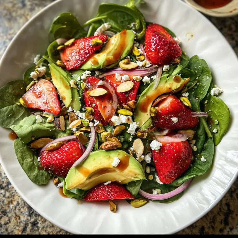 Strawberry Spinach Salad with Strawberry Balsamic