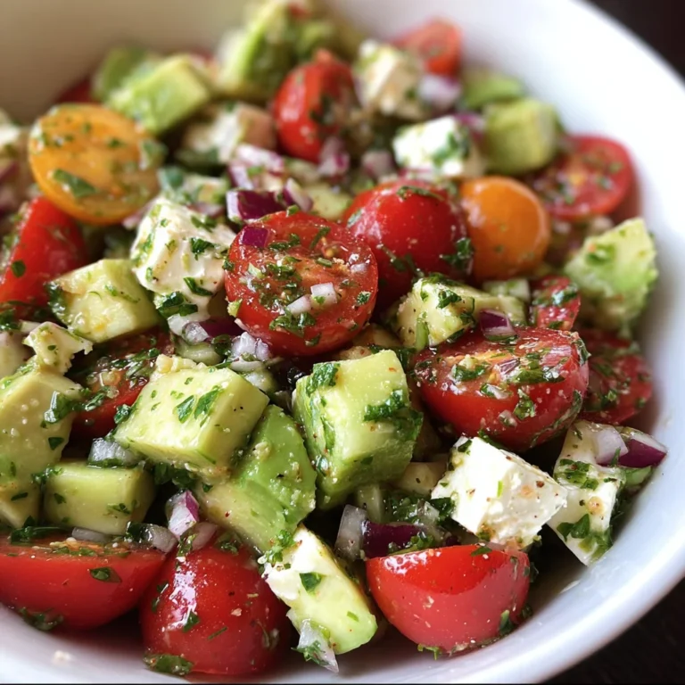 Tomato, Cucumber, Avocado Salad