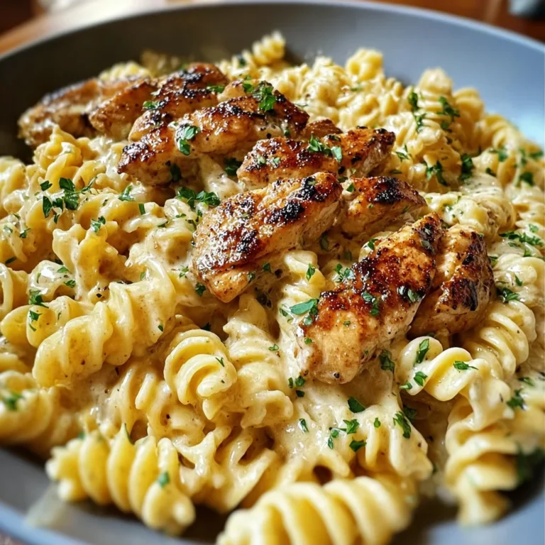 Tried This Creamy Garlic Butter Chicken Rotini Alfredo And