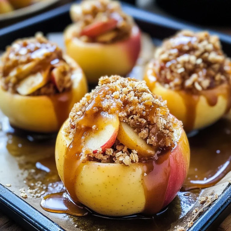 Apple Crisp Stuffed Baked Apples