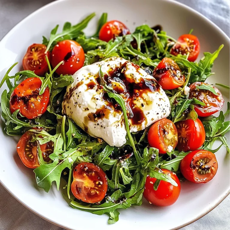 Arugula Burrata Salad with Balsamic