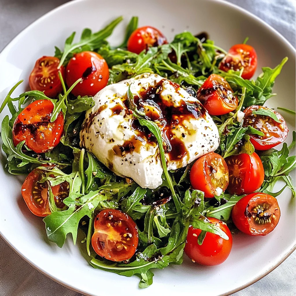 Arugula Burrata Salad with Balsamic