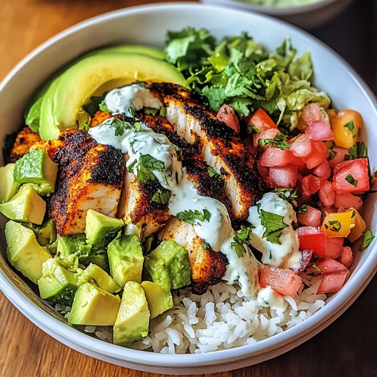 Blackened Fish Taco Bowls