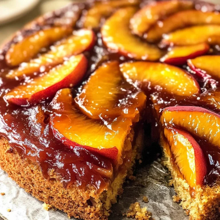 Bourbon Peach Upside-Down Cake