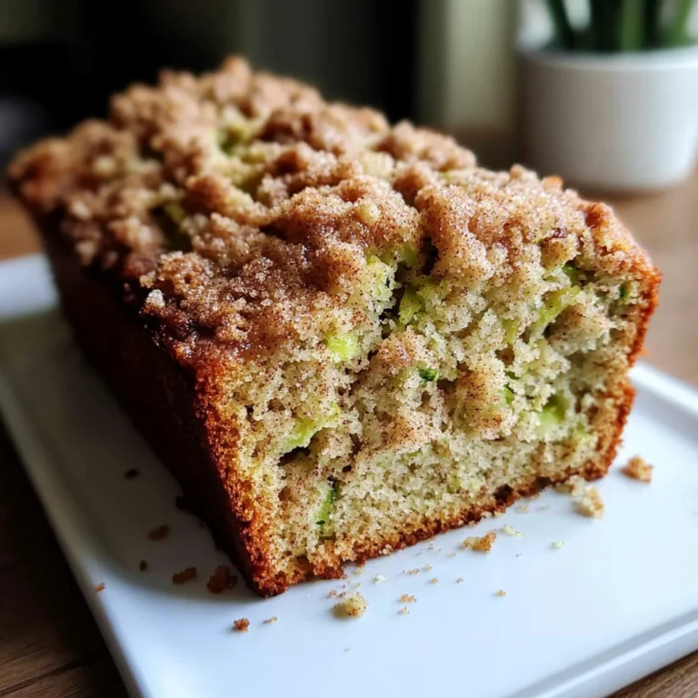 Cinnamon Streusel Topped Zucchini Bread Bakery Style: A Stunning Loaf