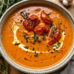 Creamy Roasted Garlic Tomato Soup