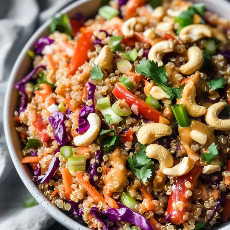 Crunchy Cashew Thai Quinoa Salad {vegan, gluten-free}