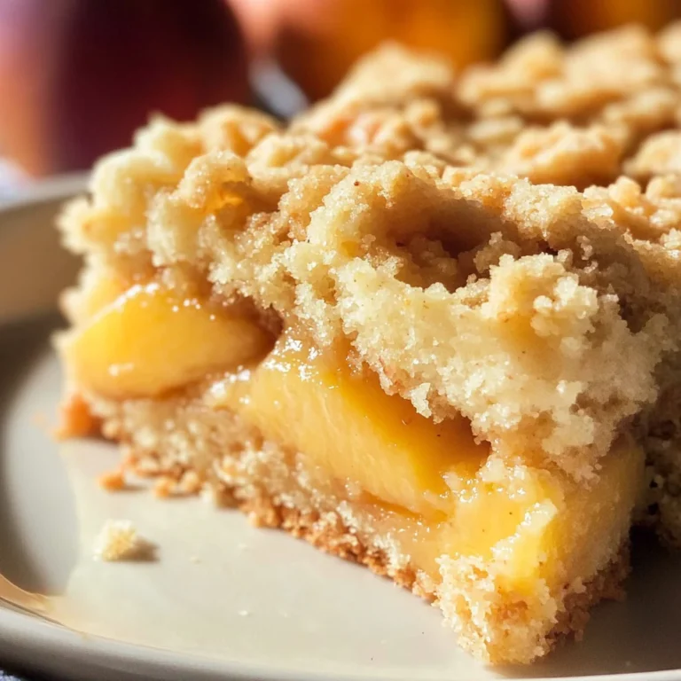 Easy Italian Peach Crumb Cake