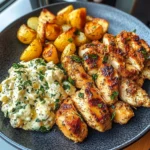 Greek Chicken Alfredo with Spicy Feta Pesto
