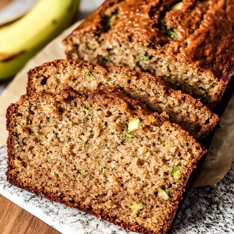 Healthy Zucchini Banana Bread