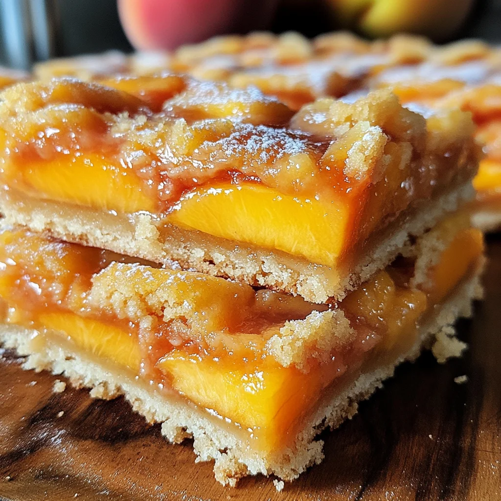 Heavenly Summer Peach Bars