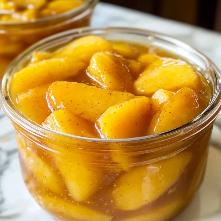 Homemade Canned Peach Pie Filling