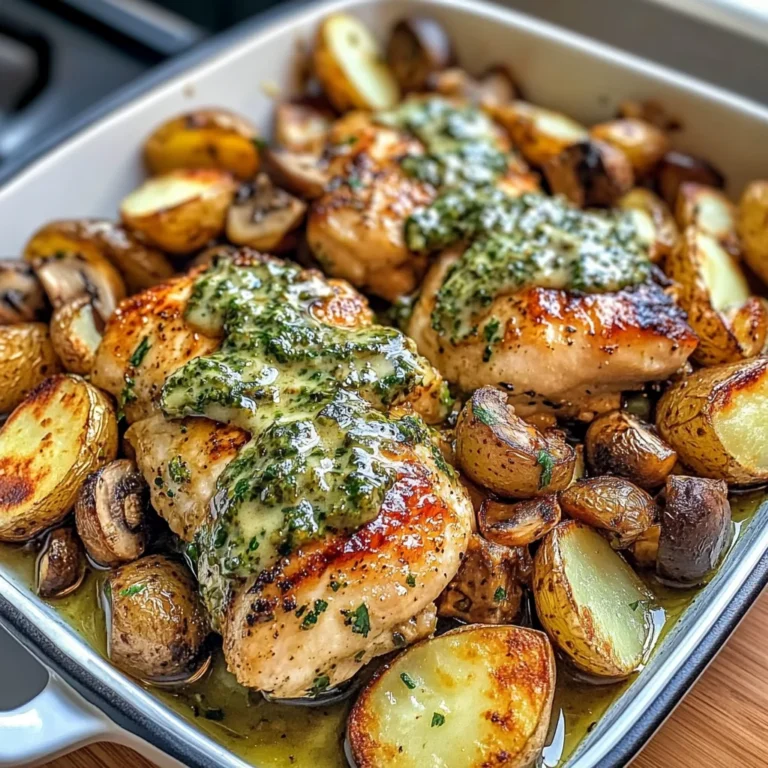 Hot Honey Garlic Chicken with Roasted Potatoes
