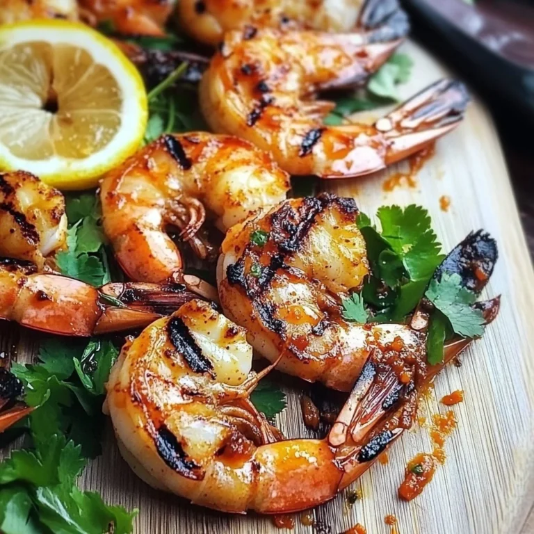 Lemongrass and Sriracha Grilled Shrimp