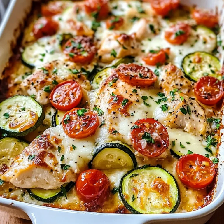 Mediterranean Chicken Zucchini Bake – Healthy, Flavorful & Easy!