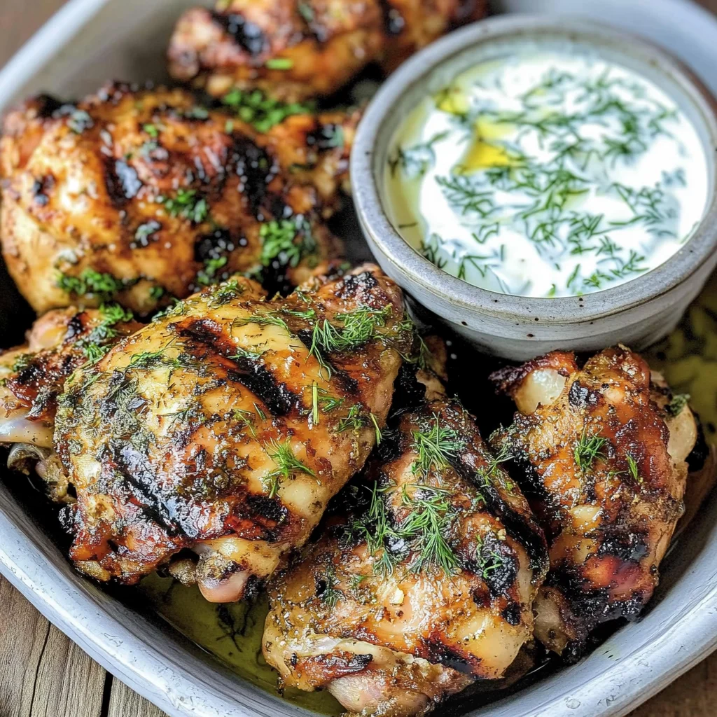 Mediterranean Grilled Chicken Thighs