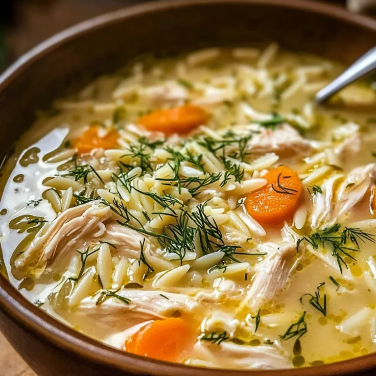 Mediterranean Lemon Chicken Soup