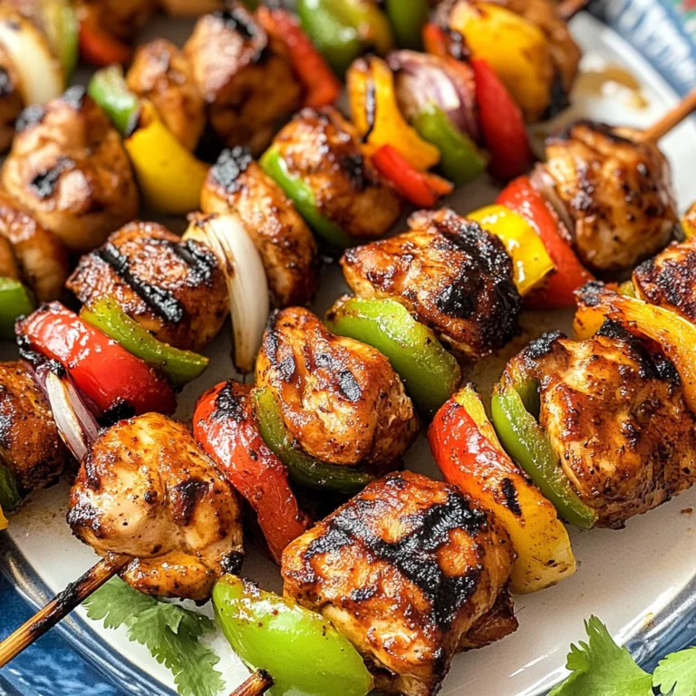 Mexican Barbecue Chicken Skewers
