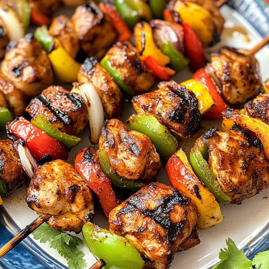 Mexican Barbecue Chicken Skewers