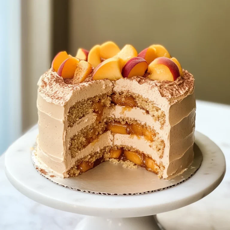Mini Peach Pie Cake