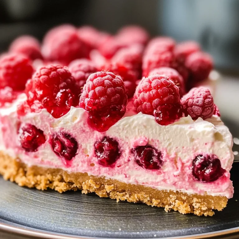 No Bake Raspberry Cheesecake