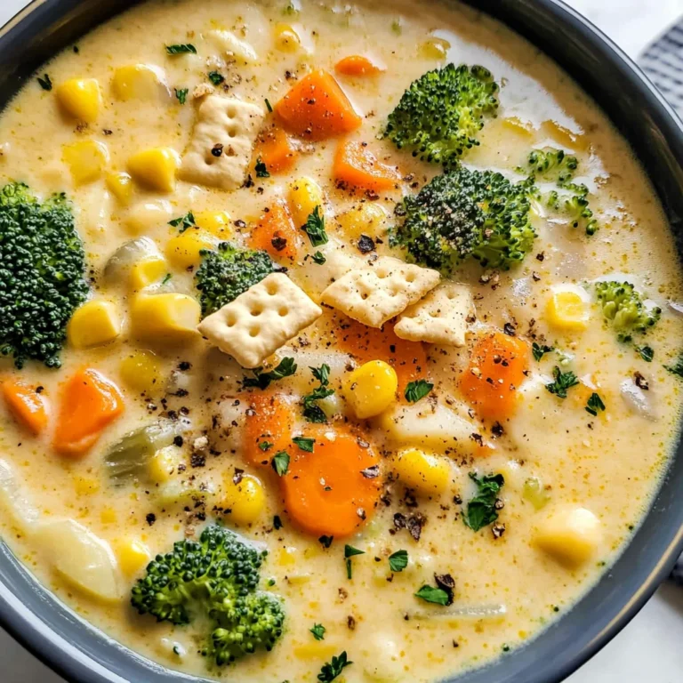 One Pot Creamy Vegetable Soup